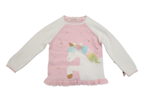 Unicorn, Pink Knit Sweater