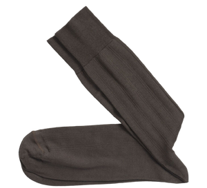 Prima Cotton Ribbed Socks Brown