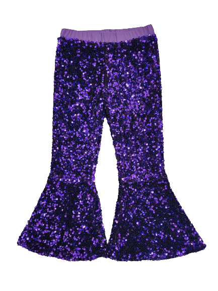 Purple Sequins GoGo Pants Youth