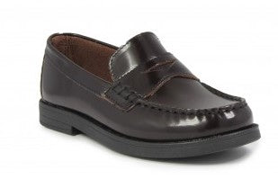 CROQUET JR. MOC TOE PENNY LOAFER BURGUNDY