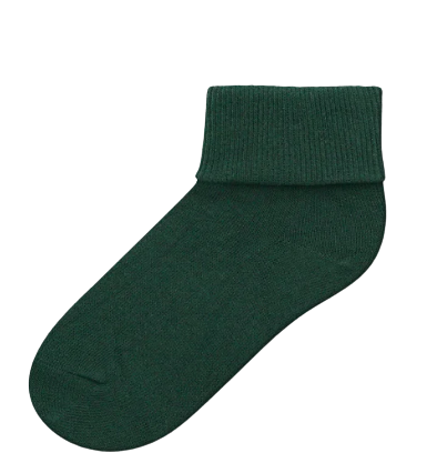 Piccolo Triple Roll Socks - Hunter Green