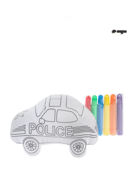 Ganz Police Car Mini Coloring Kit