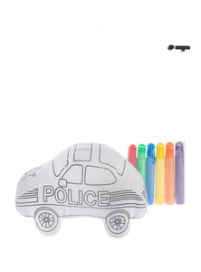 Ganz Police Car Mini Coloring Kit