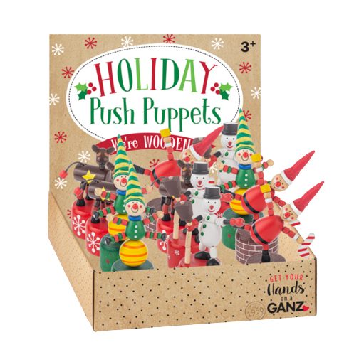 Ganz Wooden Holiday Push Puppets