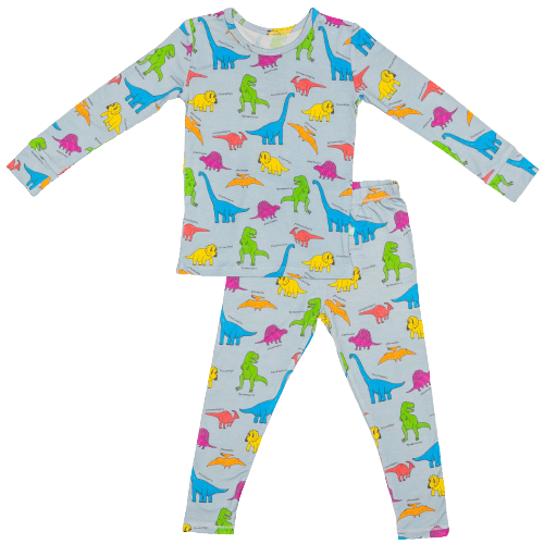 Neon Dinos Two Piece Jammies