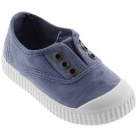 915 English Washed Canvas No Laces Royal Blue
