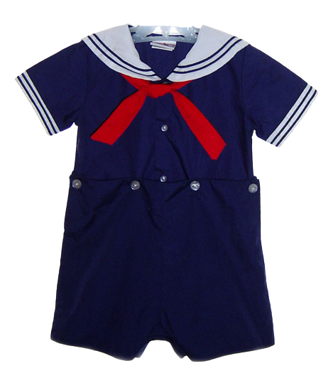 Classic Sailor Suit by Petit Ami Navy