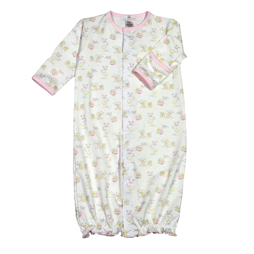 Nursery Rhymes Pink Pima Converter Gown