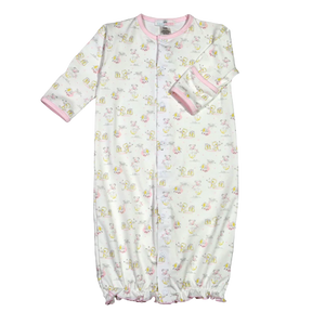 Nursery Rhymes Pink Pima Converter Gown
