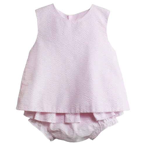 Popover Top & Ruffle Bloomers Bubble, Pink