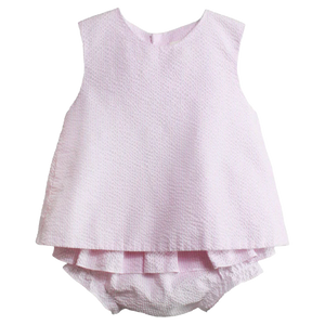 Popover Top & Ruffle Bloomers Bubble, Pink