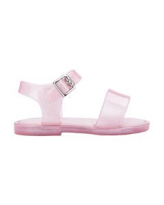 Mini Melissa Mar Glitter Sandal - Youth & Kids - Pink