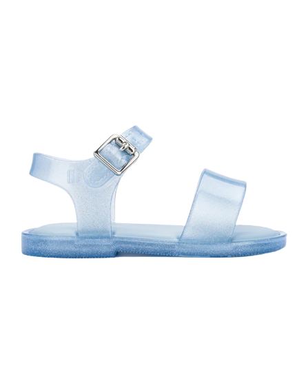 Mini Melissa Mar Glitter Sandal - Youth & Kids - Blue