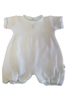 Boys Bubble White/Blue Cuff